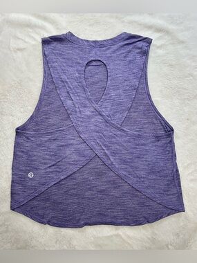 Lululemon Fast As Light Muscle Tank - Heathered Viola - Size 4